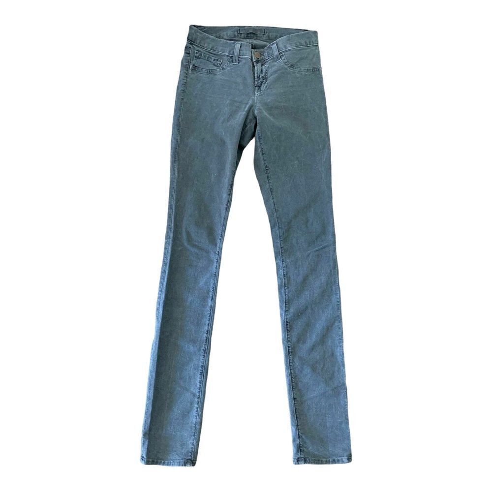 J Brand Womens The Pencil Leg Vintage Navy Skinny Jeans Solid Low Rise 25